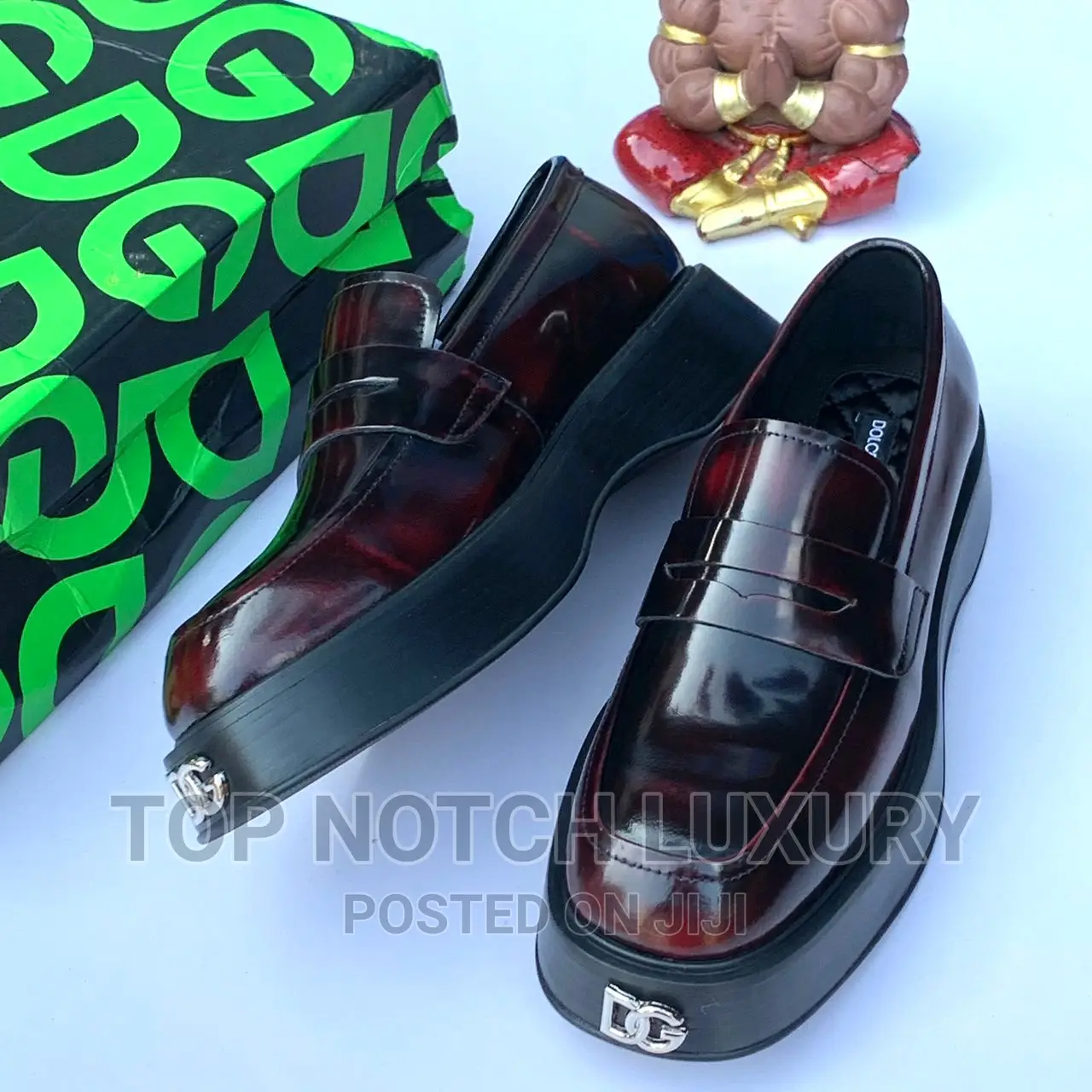 Original Dolce Gabbana Thick Leather Luxury Designer Shoe
