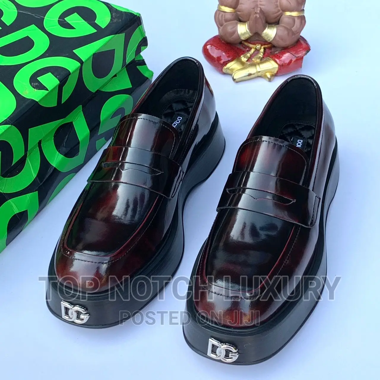 Original Dolce Gabbana Thick Leather Luxury Designer Shoe