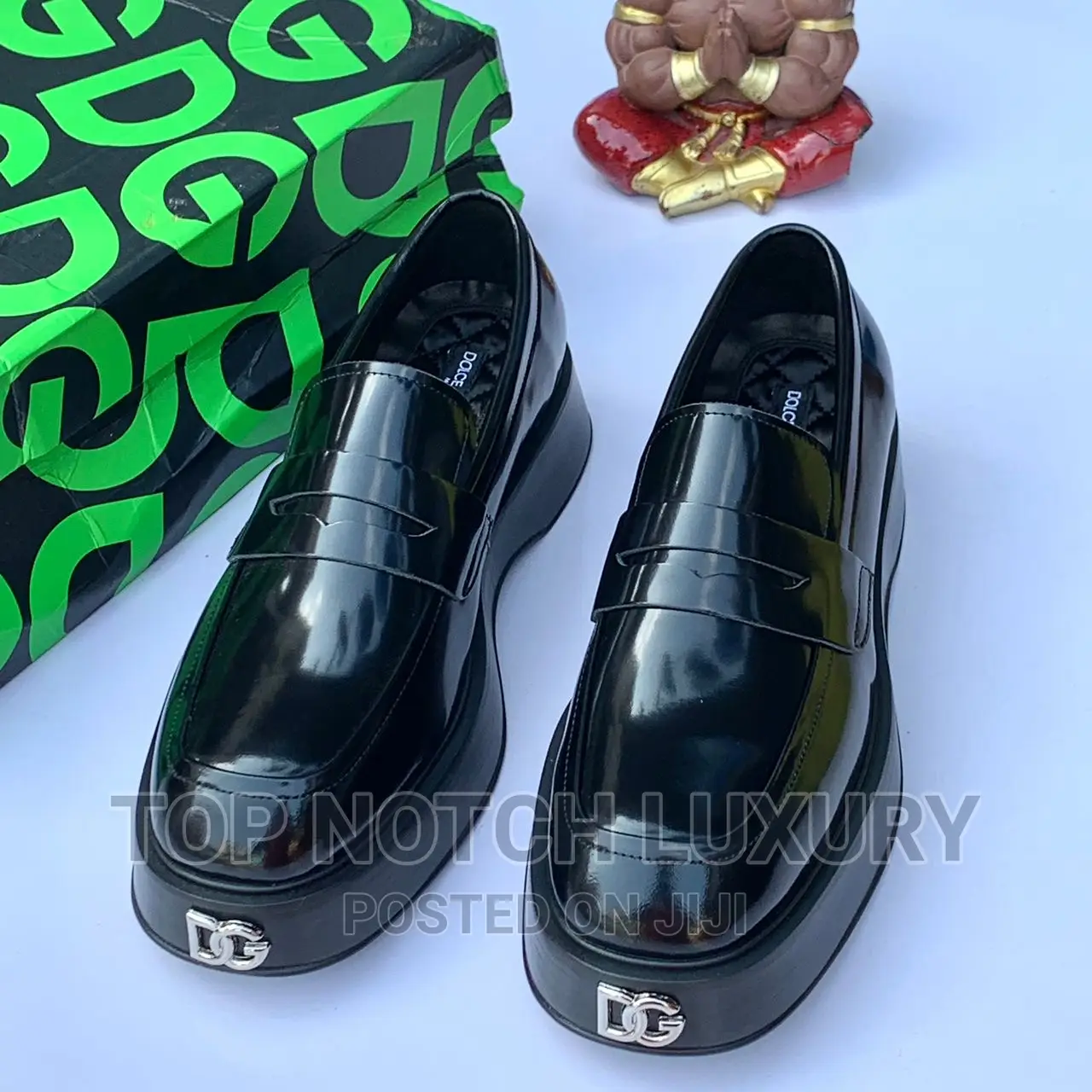 Original Dolce Gabbana Thick Leather Luxury Designer Shoe