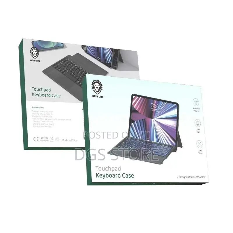 Green Lion Touchpad Keyboard Case for iPad 10.9" 11"