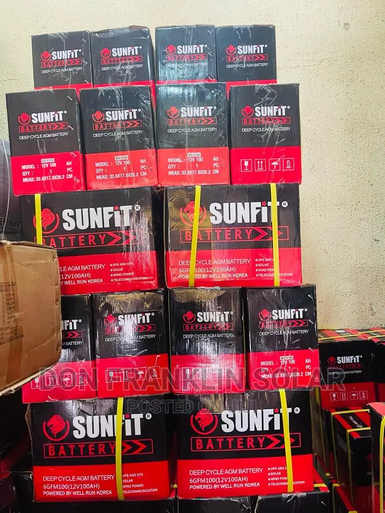 100ah 12volts Sunfit Deep Cycle Gel Battery