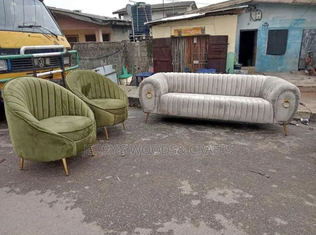 Quality 7 Seater Living Room Fabric Made Sofa Chair.