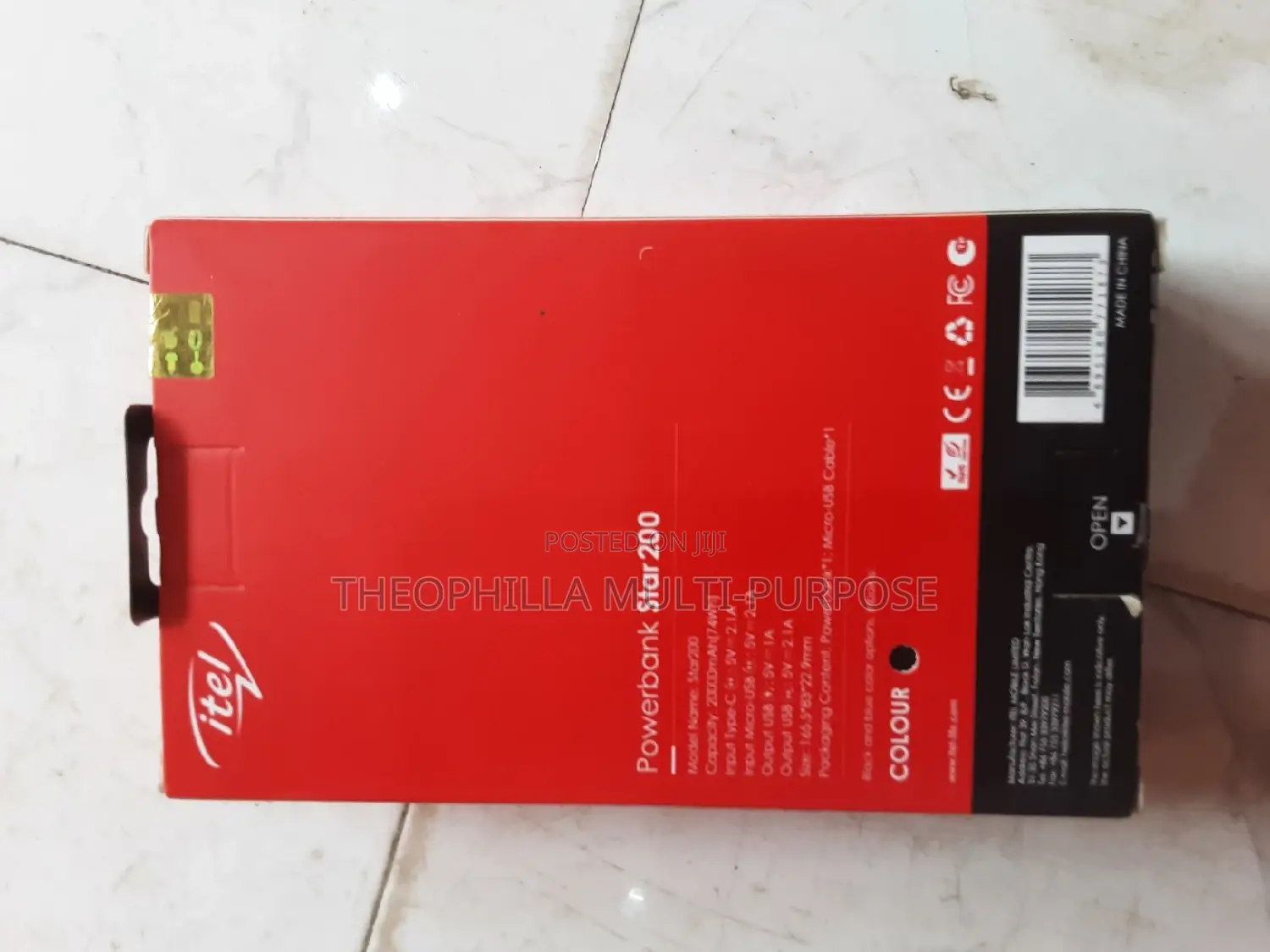 20,000mah Original Itel Power Bank