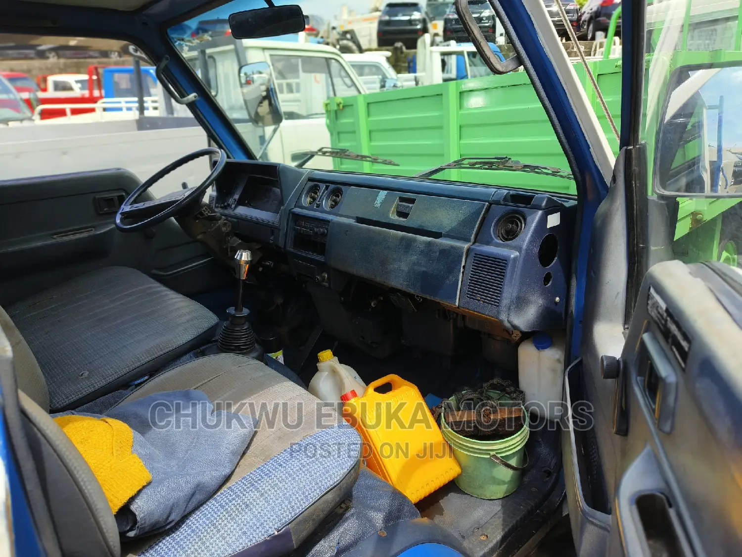 Toyota Dyna With Blue Bucket