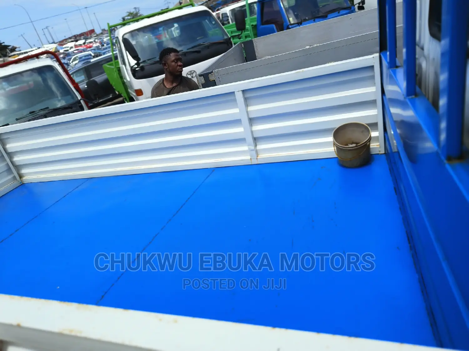 Toyota Dyna With Blue Bucket