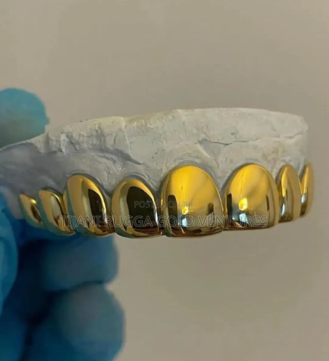 Pure Gold 750 Italy 18karat Grills Available