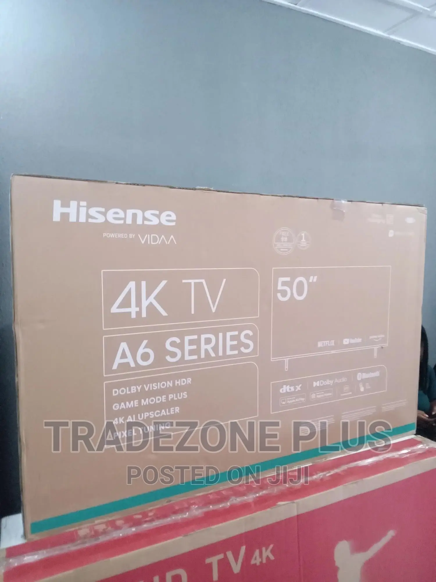 New in Hisense 50'' Uhd Smart TV With Bluetooth+Youtube