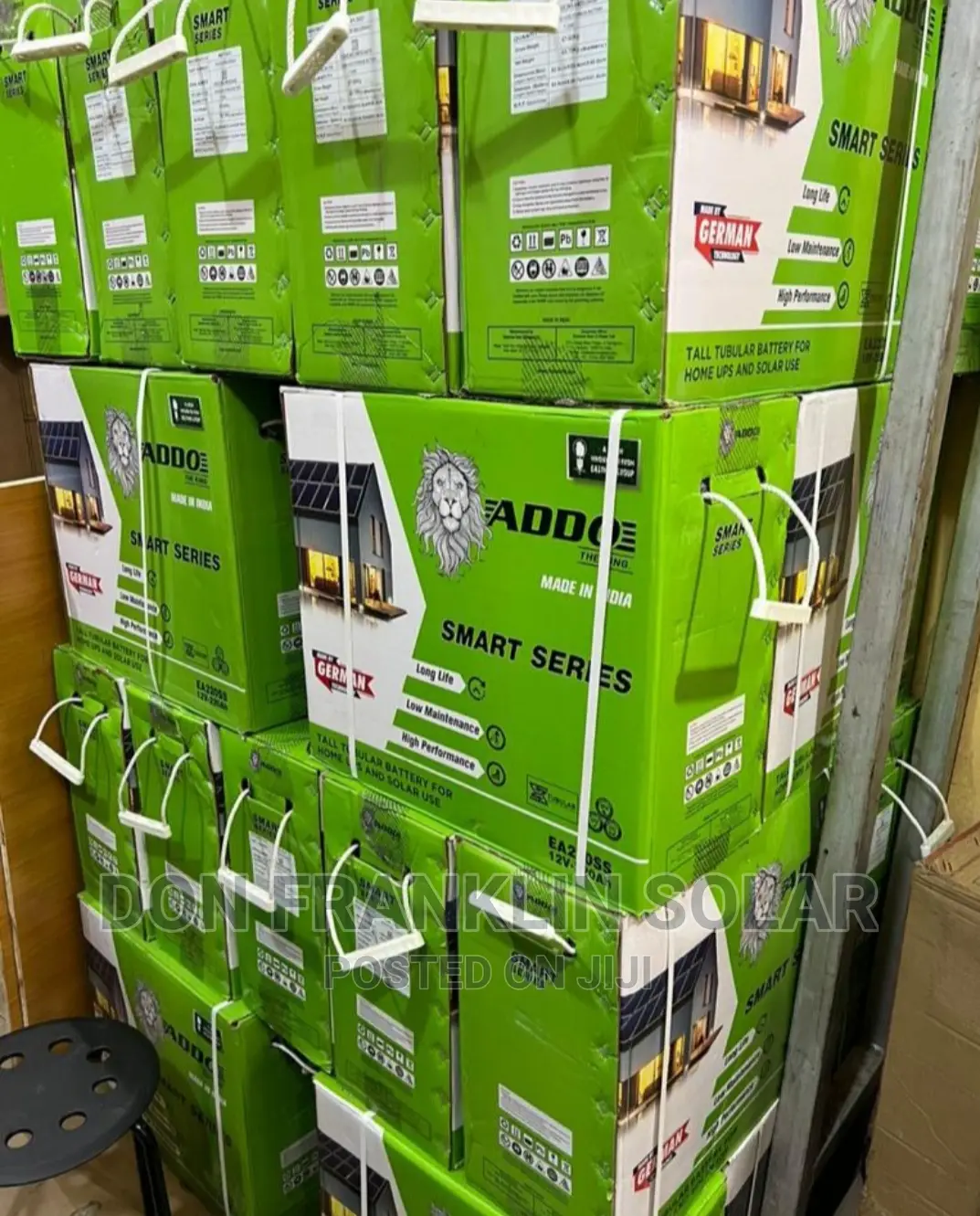 220ah Addo Tall Tubular Solar Olar Inverter Battery