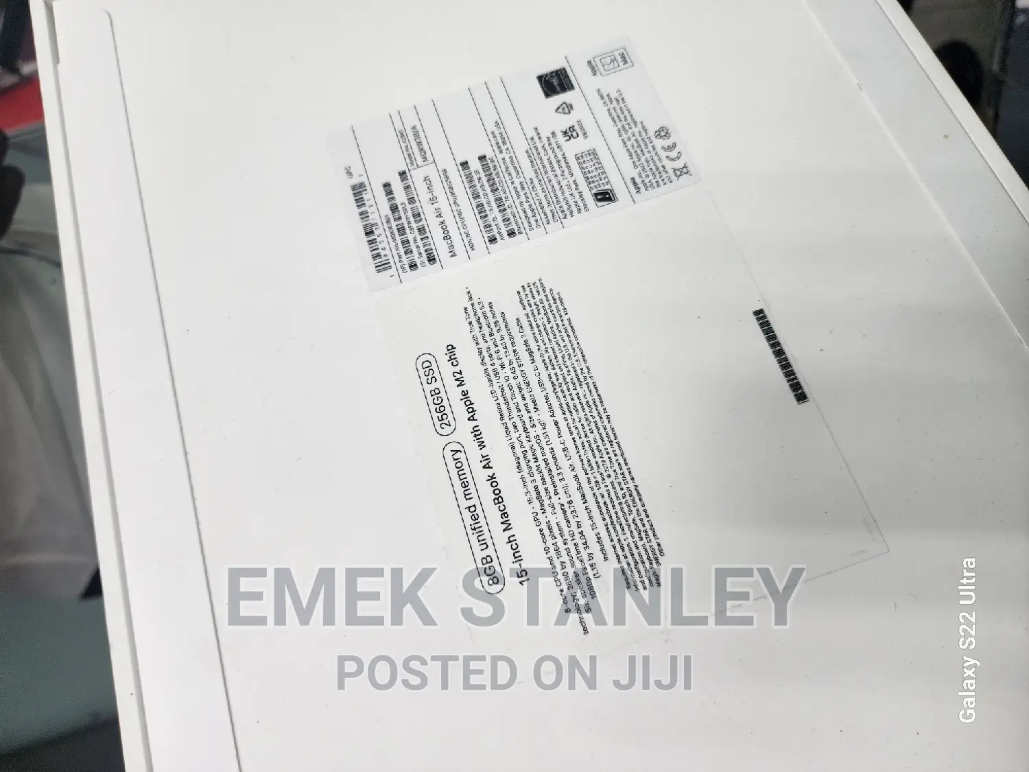 New Laptop Apple MacBook Air 2023 M2 8GB Apple M2 SSD 256GB