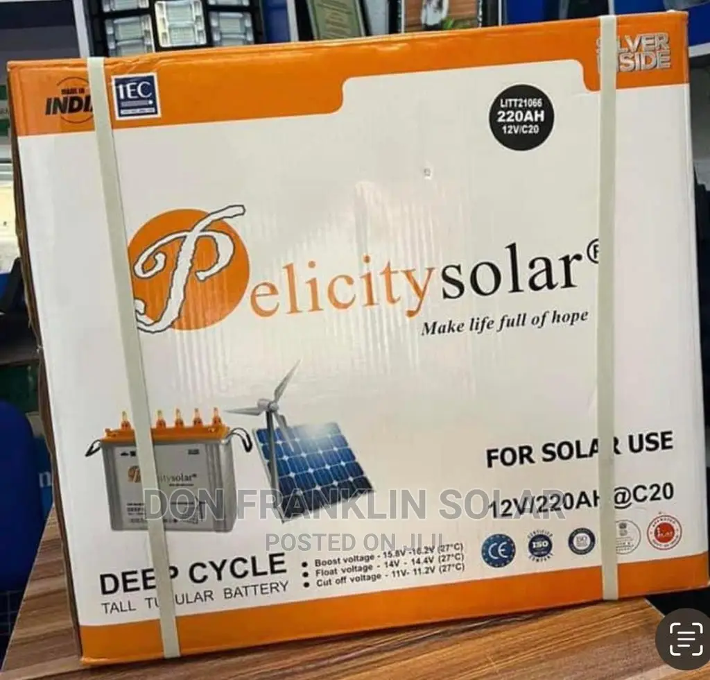 220ah Pelicity Tall Tubular Deep Cycle Battery