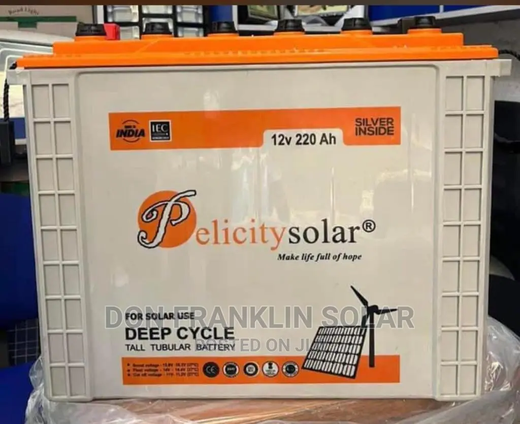 220ah Pelicity Tall Tubular Deep Cycle Battery