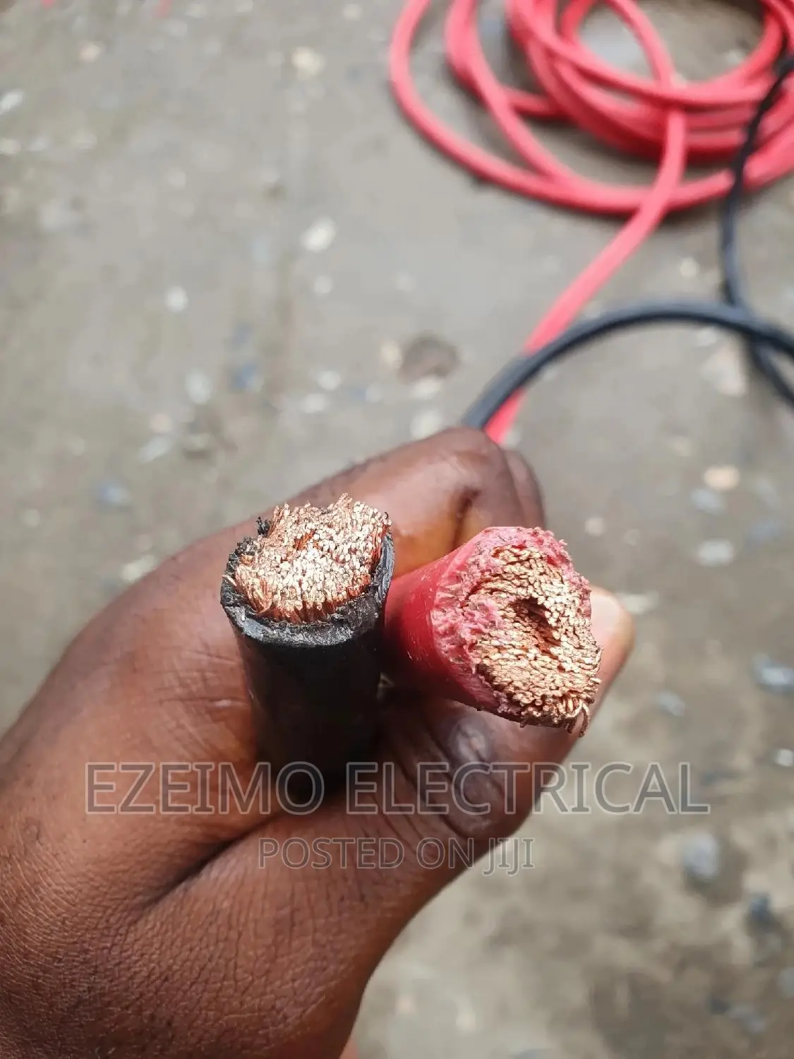 70mm 1xcore Flexible Cable Red and Black