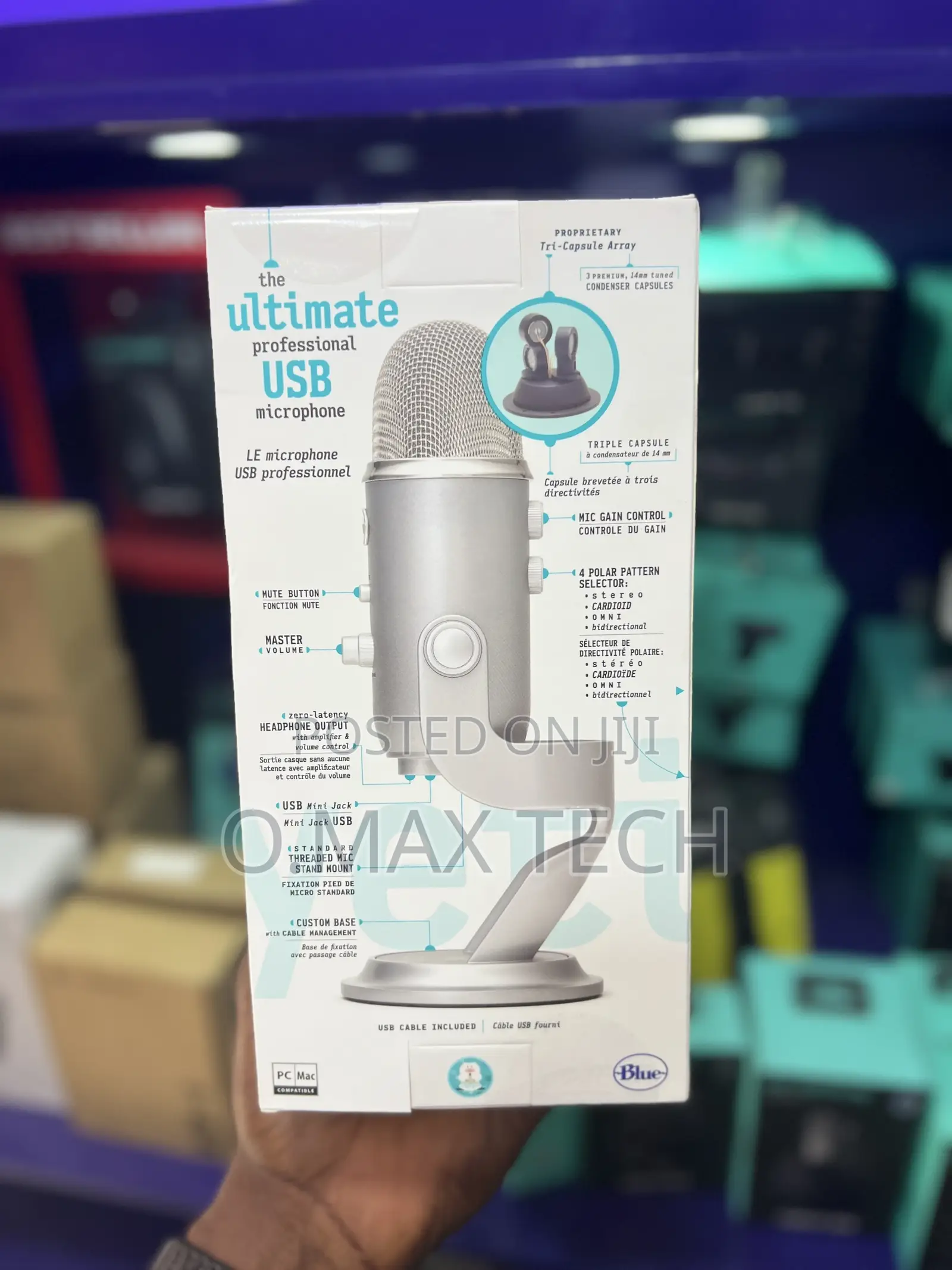 Blue Yeti USB Mic for Recording Streaming on PC and Mac