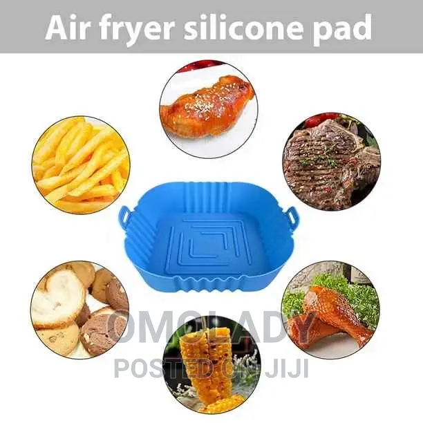Silicone Air Fryer Pot - Blue