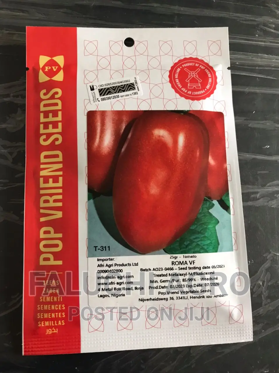 Tomato Seed (Roma VF 25g )