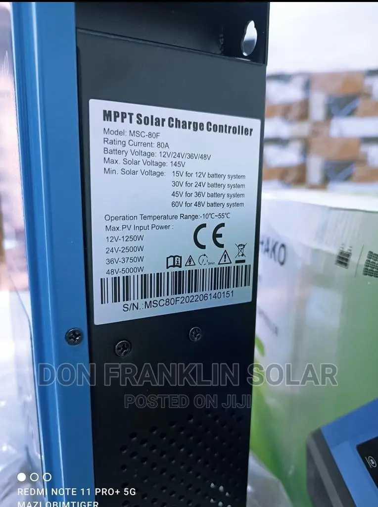 80ah/48v Yohako Mppt Solar Charger Controller