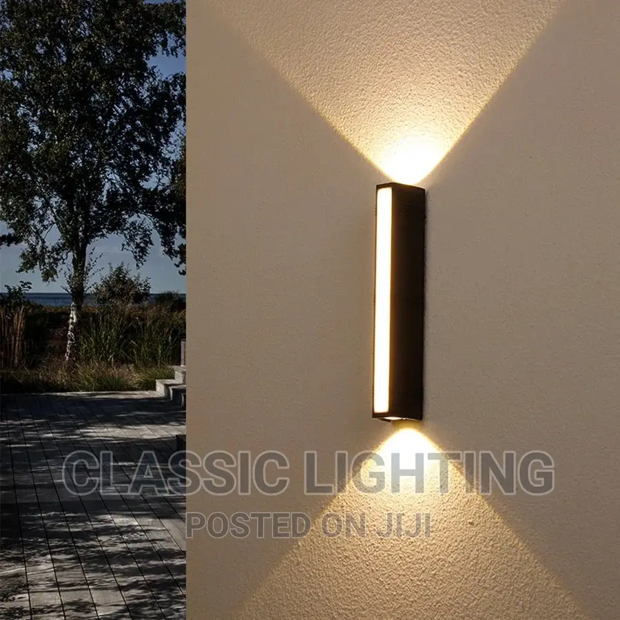 Outdoor Up Down LED Wall Lamp Waterproof Modern Long Strip
