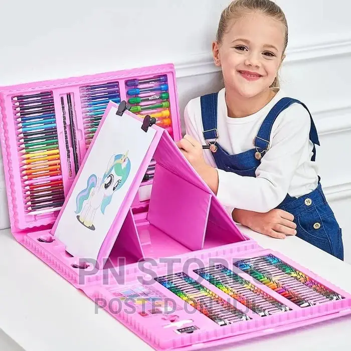 176 PCS Children Kids Drawing Set Watercolor Pencil Crayon