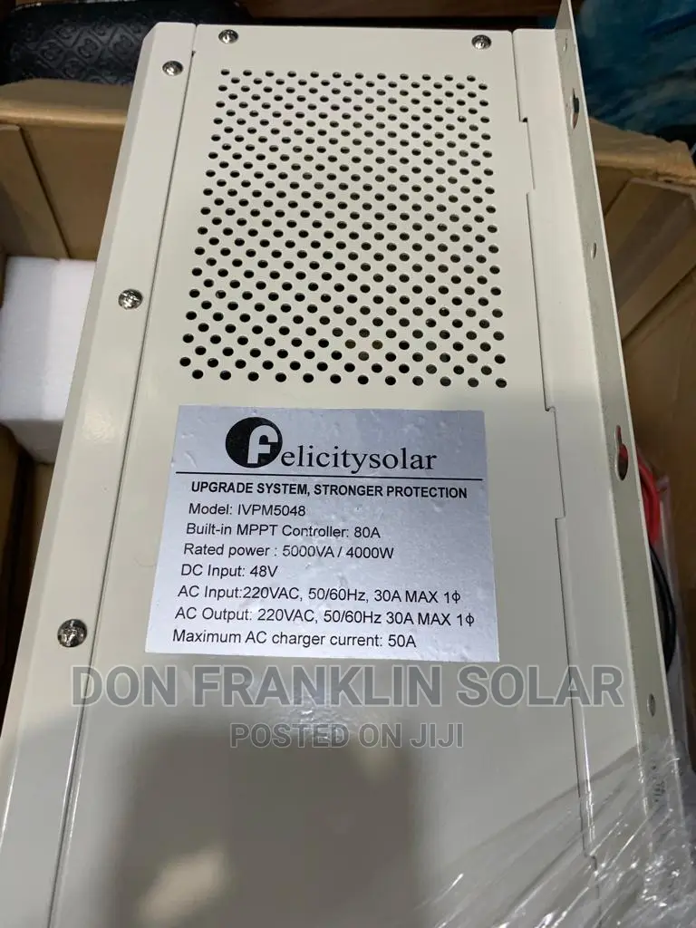 5kva Felicity Ivps Hybrid Solar Inverter With 80ah Inbuilt