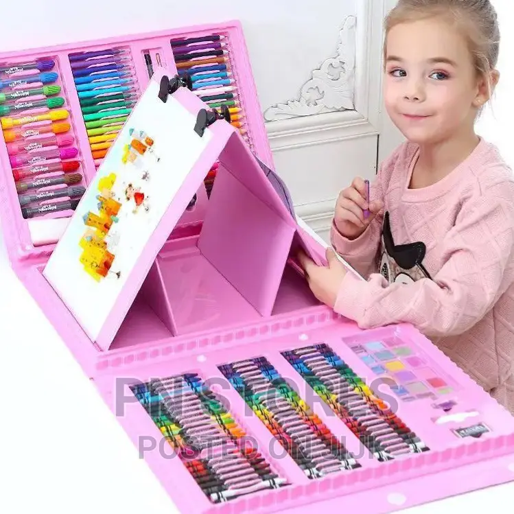 176 PCS Children Kids Drawing Set Watercolor Pencil Crayon