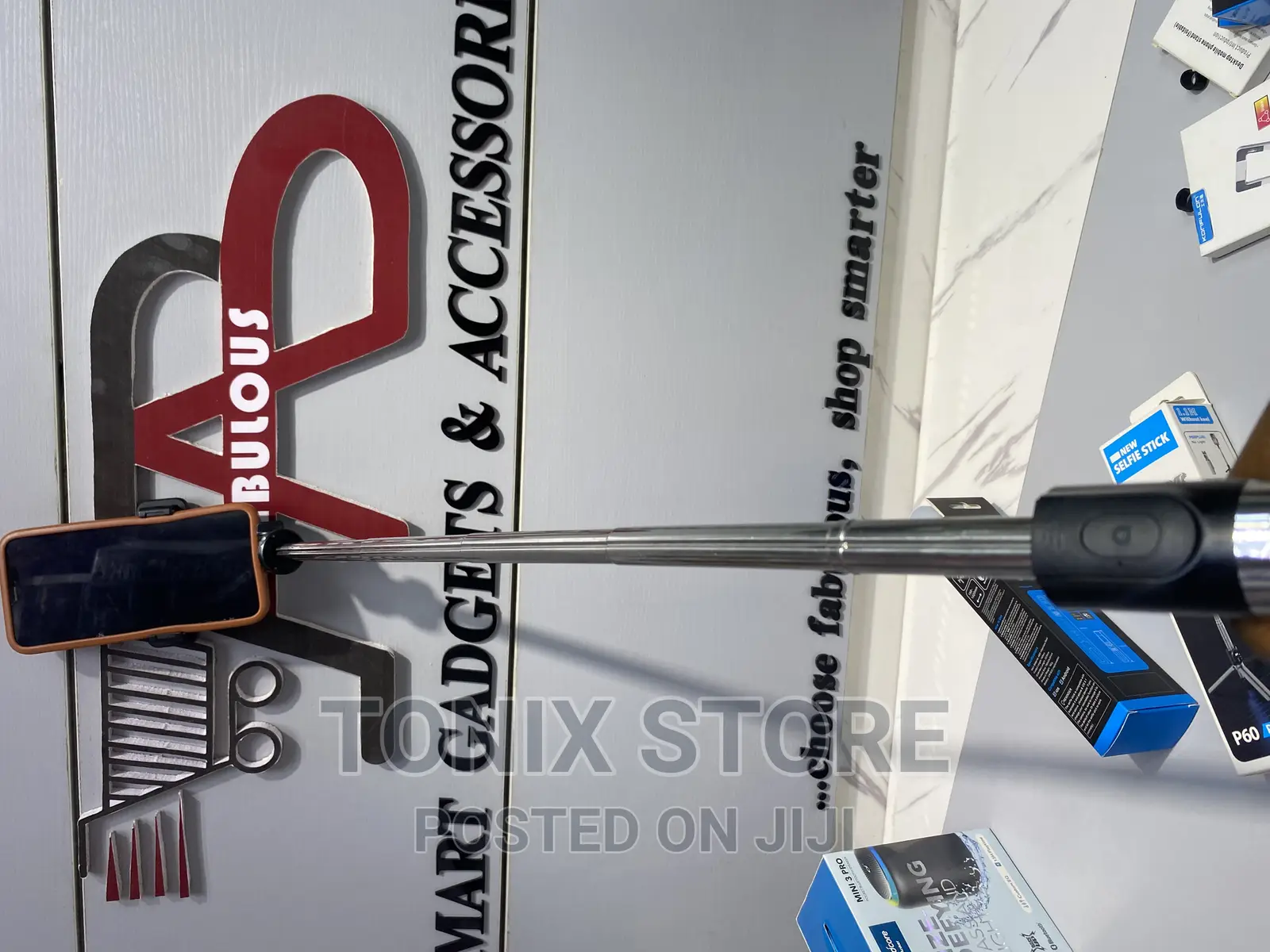 Portable Selfie Stick With Built-in Tripod Stand