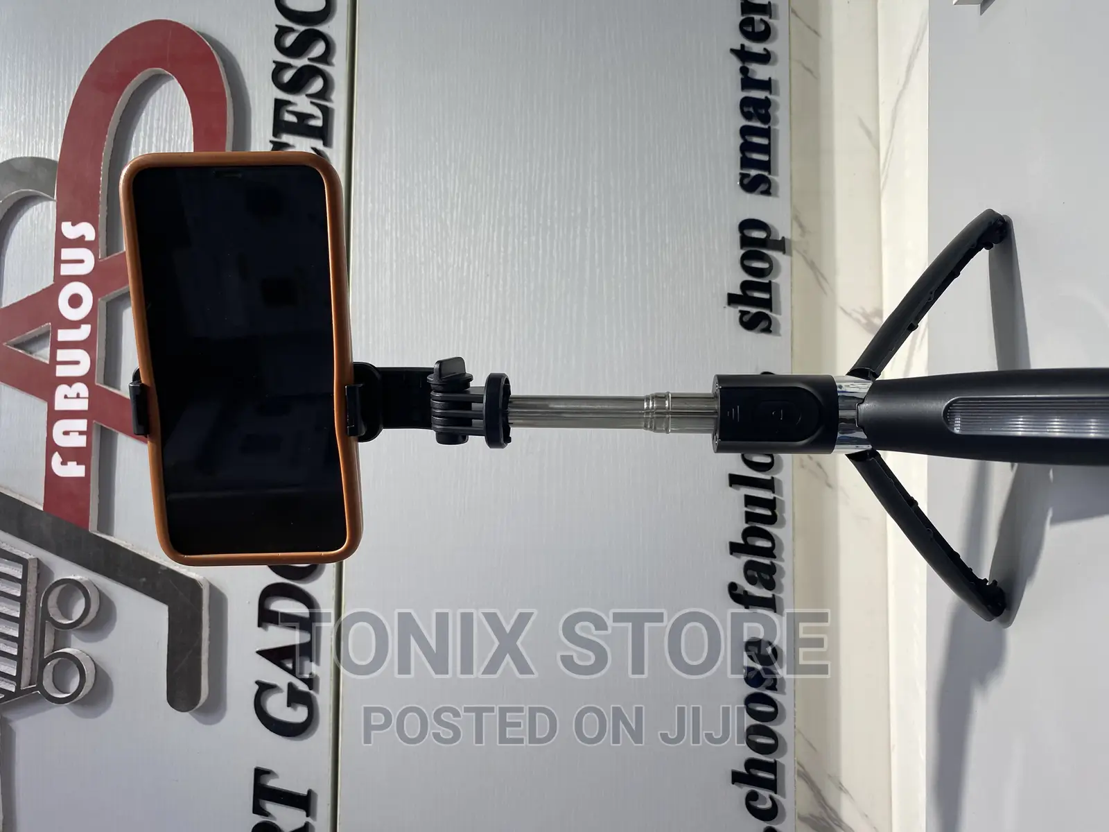 Portable Selfie Stick With Built-in Tripod Stand