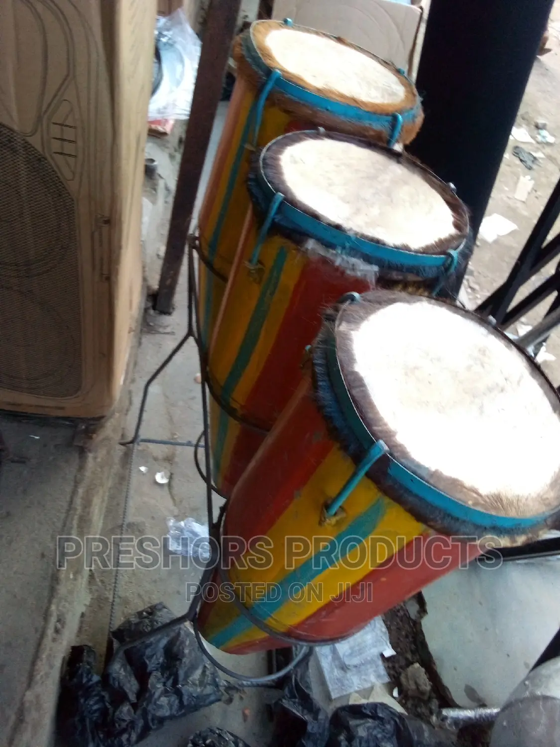 Local or Ghananian Colourful Drum