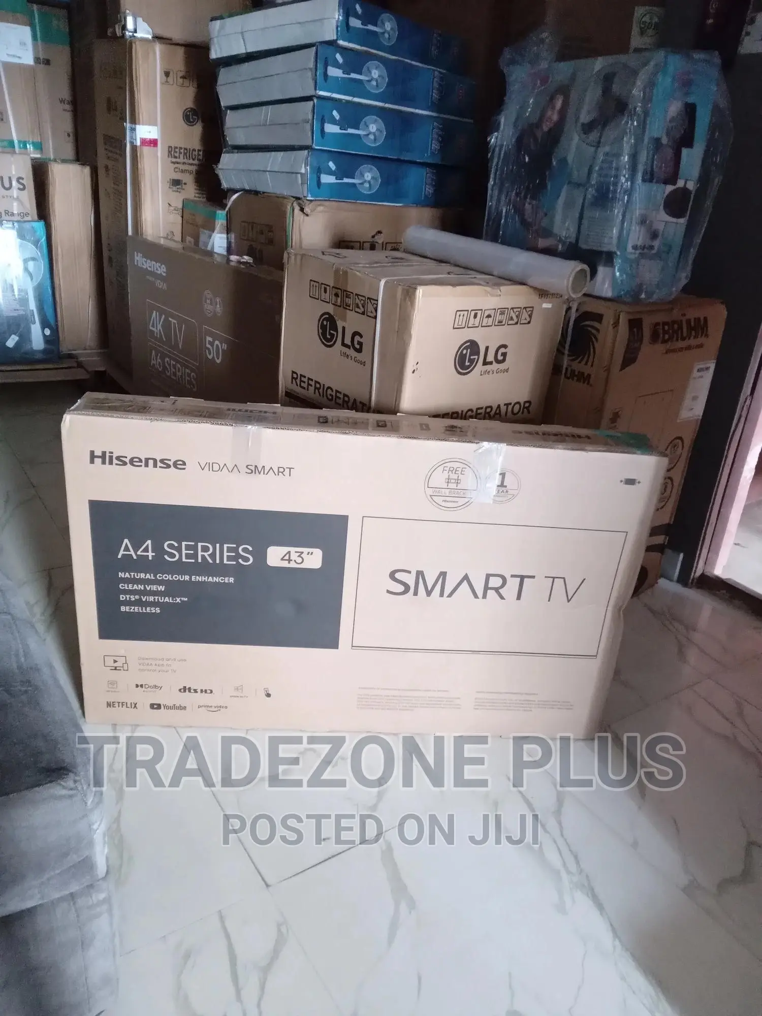 Original Hisense 43'' Uhd Smart Tv+Netflix+Youtube