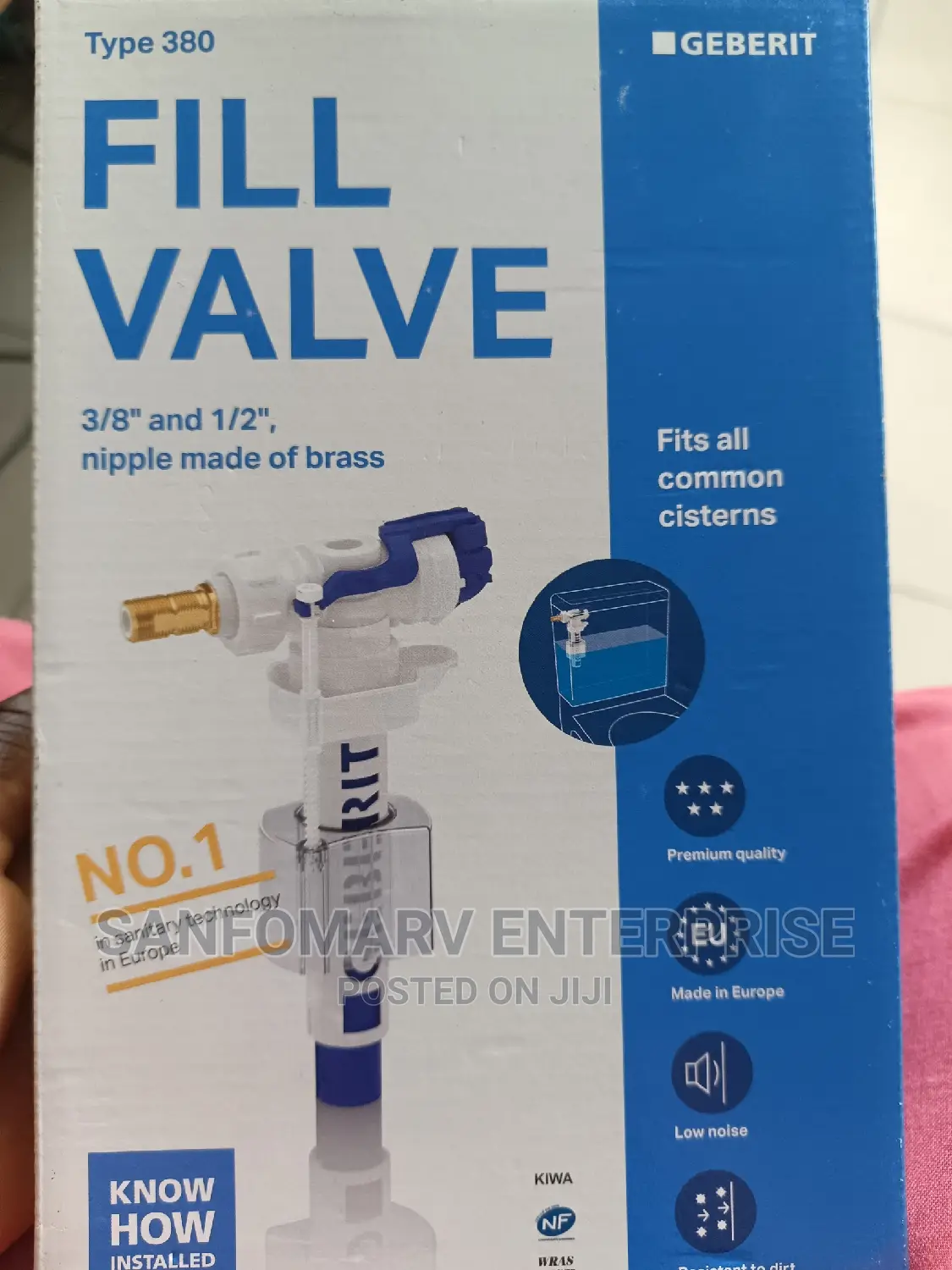 Geberit 3/8*1/2 Fill Valve
