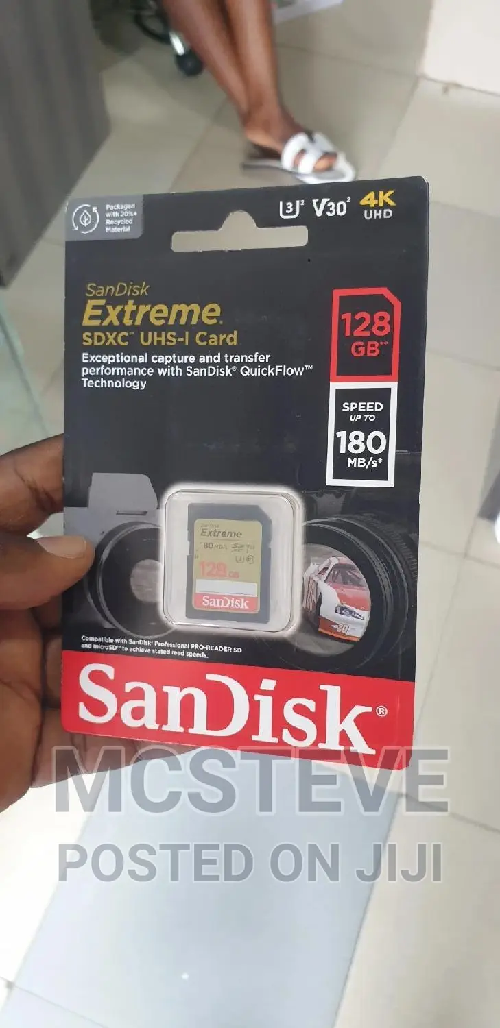 Sandisk Extreme Pro 128gb SDXC Uhc-I Memory Card