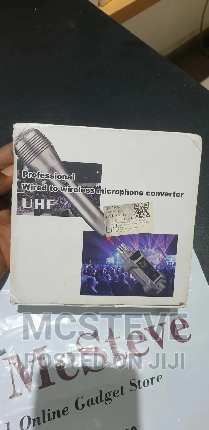 Professional Wired to Wireless Microphone Converter Adapter