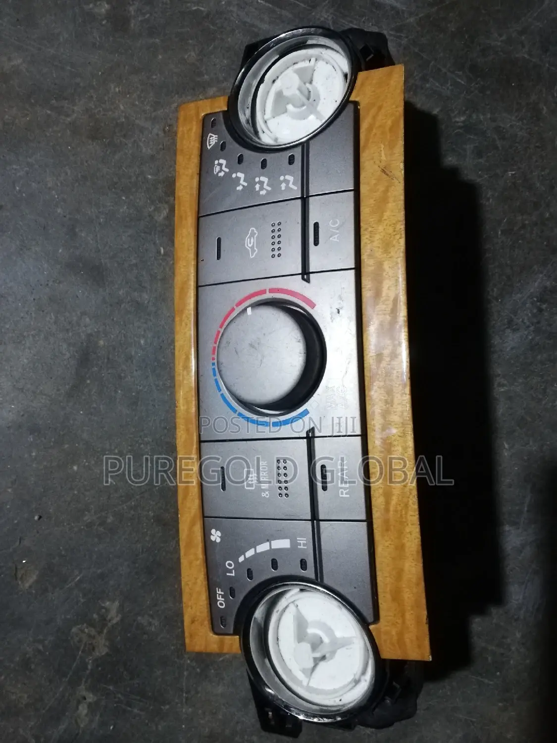Highlander 2009 and 2014 Ac Control Panel