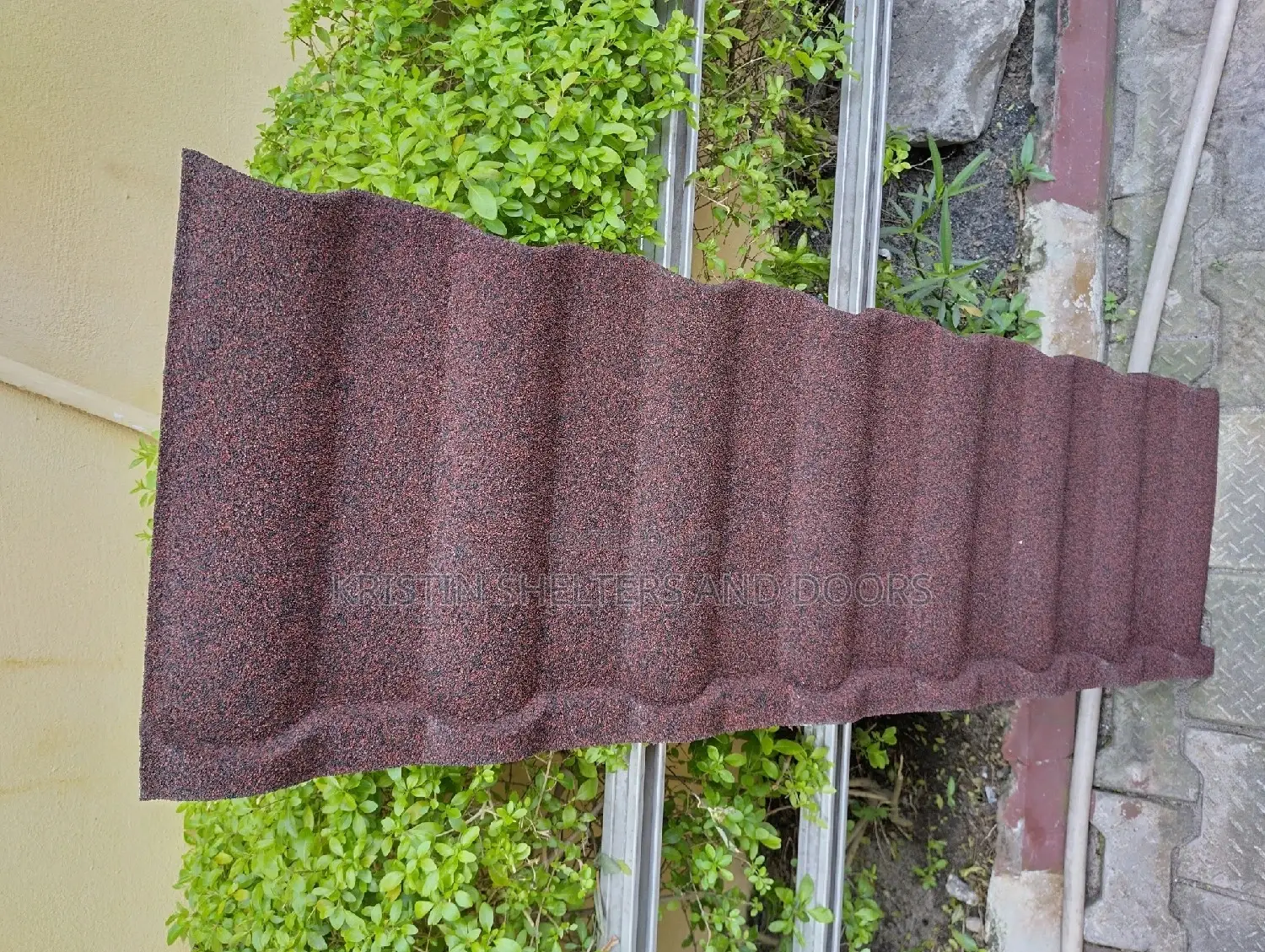 Wine Dot Black Stone Milano Roofing Sheet