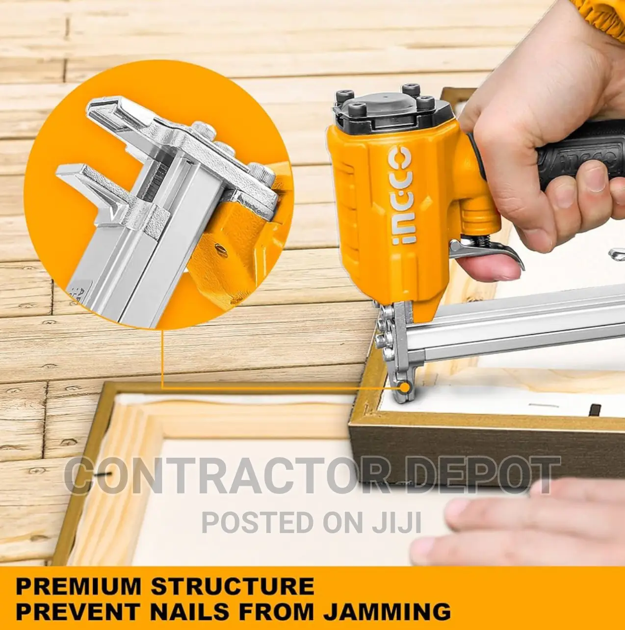 Ingco Air Stapler Pneumatic Staple Gun 20 Gauge 6-13mm Size