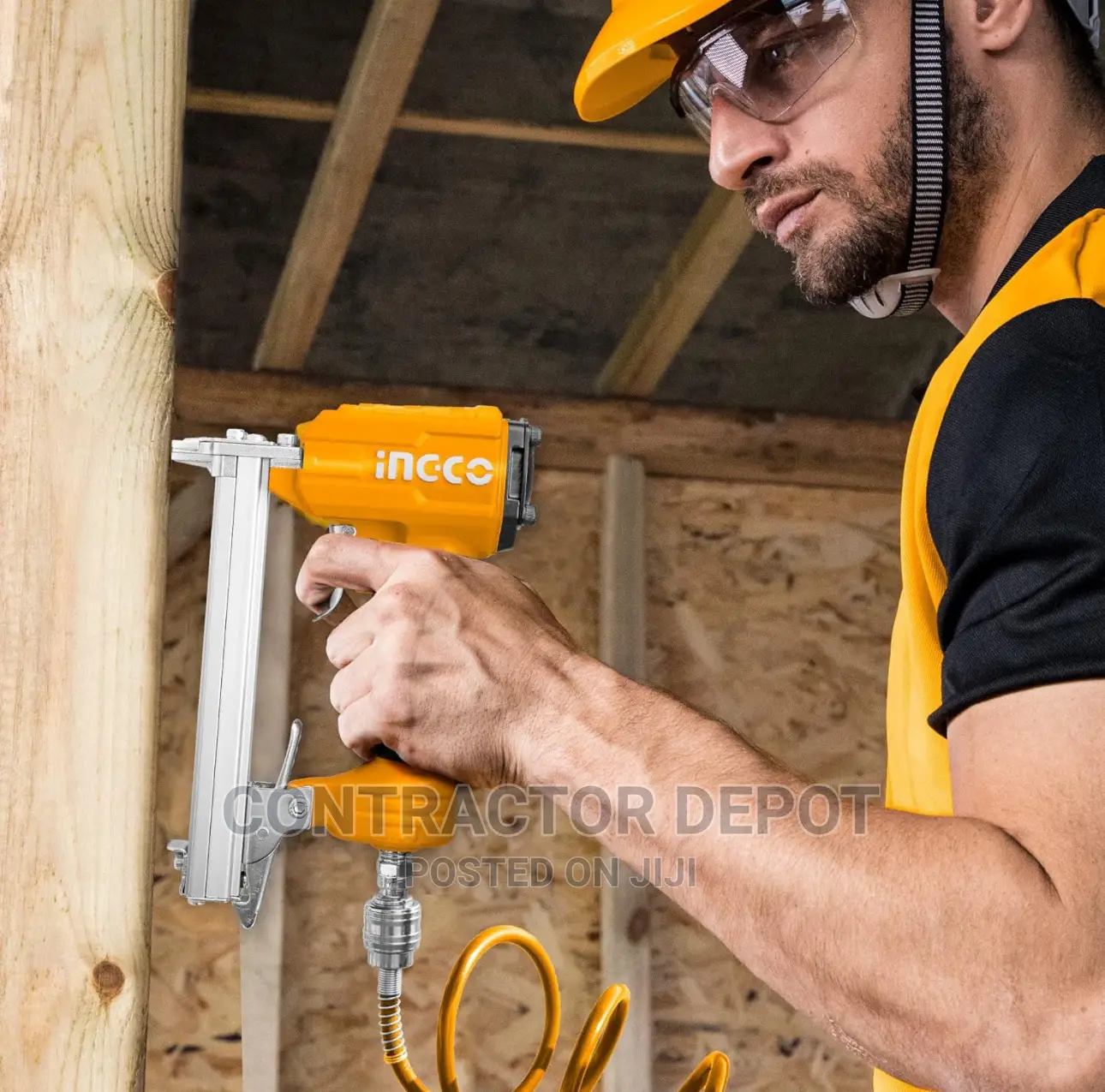 Ingco Air Stapler Pneumatic Staple Gun 20 Gauge 6-13mm Size
