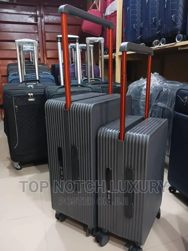 High Quality Thick Double Set Luxury Plain Travel Luggage