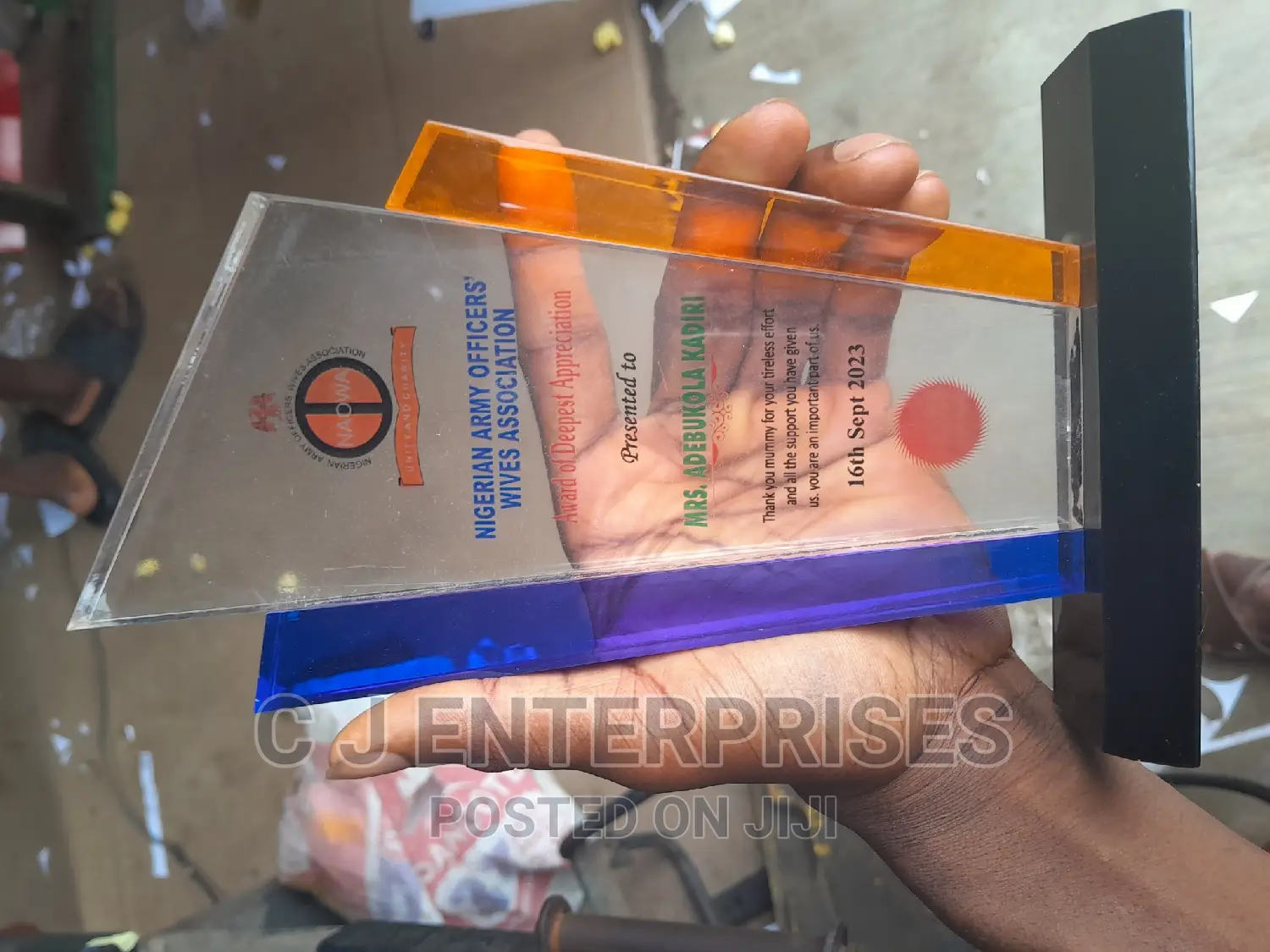 Acrylic Award Plaque A33