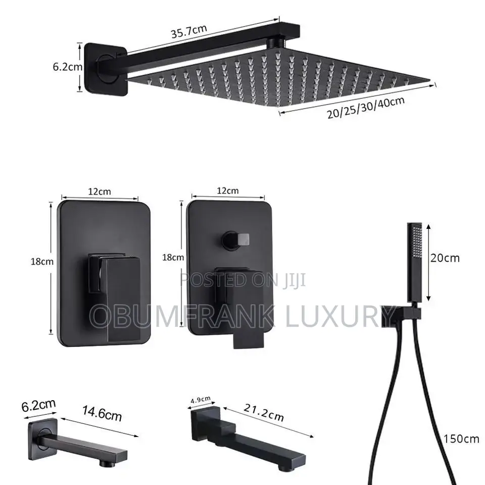 Conduct Shower Mixer Black