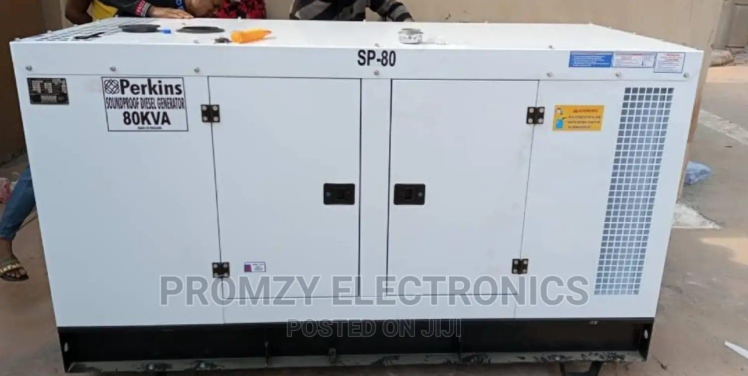 80kva Perkins England Diesel Soundproof Generator 100% Coppe