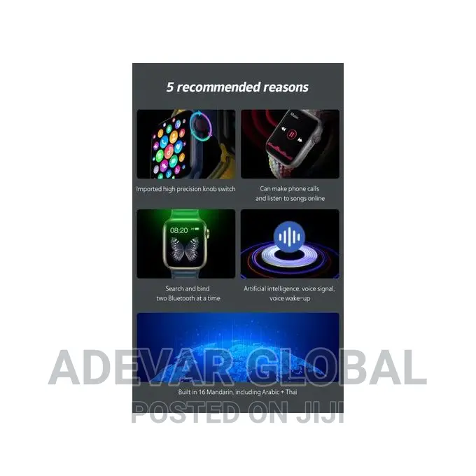 T900 Pro Max Smartwatch Series 7 - Latest Edition -Red