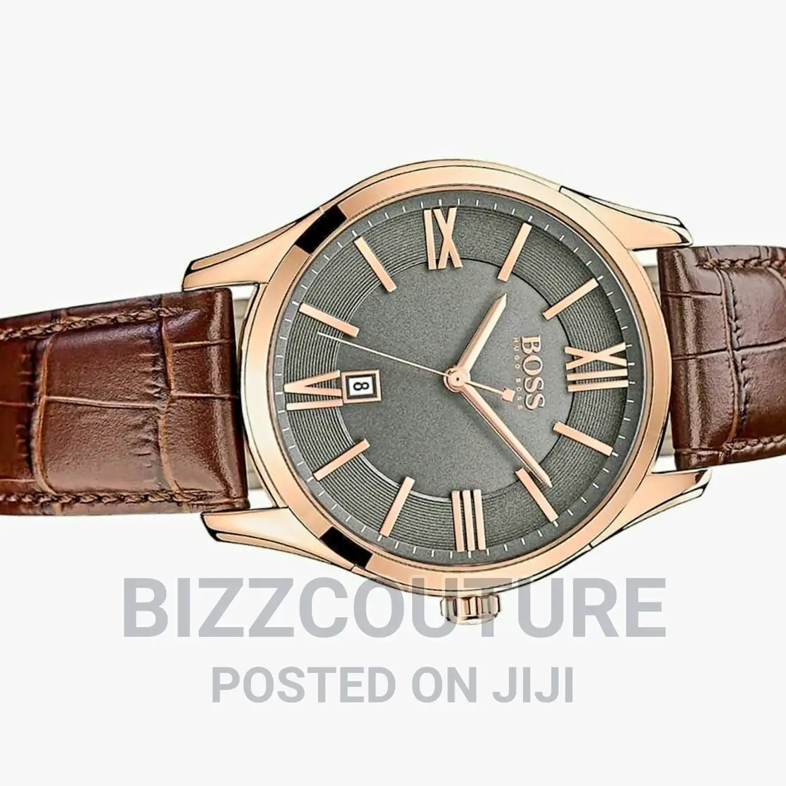 Original BOSS Leather Strap Watch Available in Store