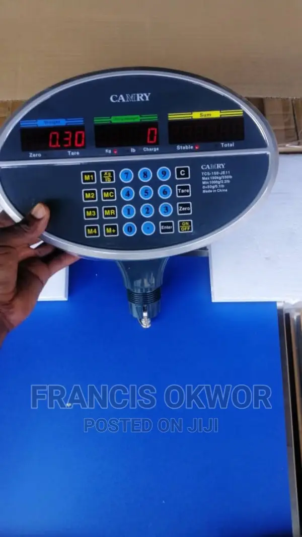 Original Camry 150kg Digtal Scale Stainless Base