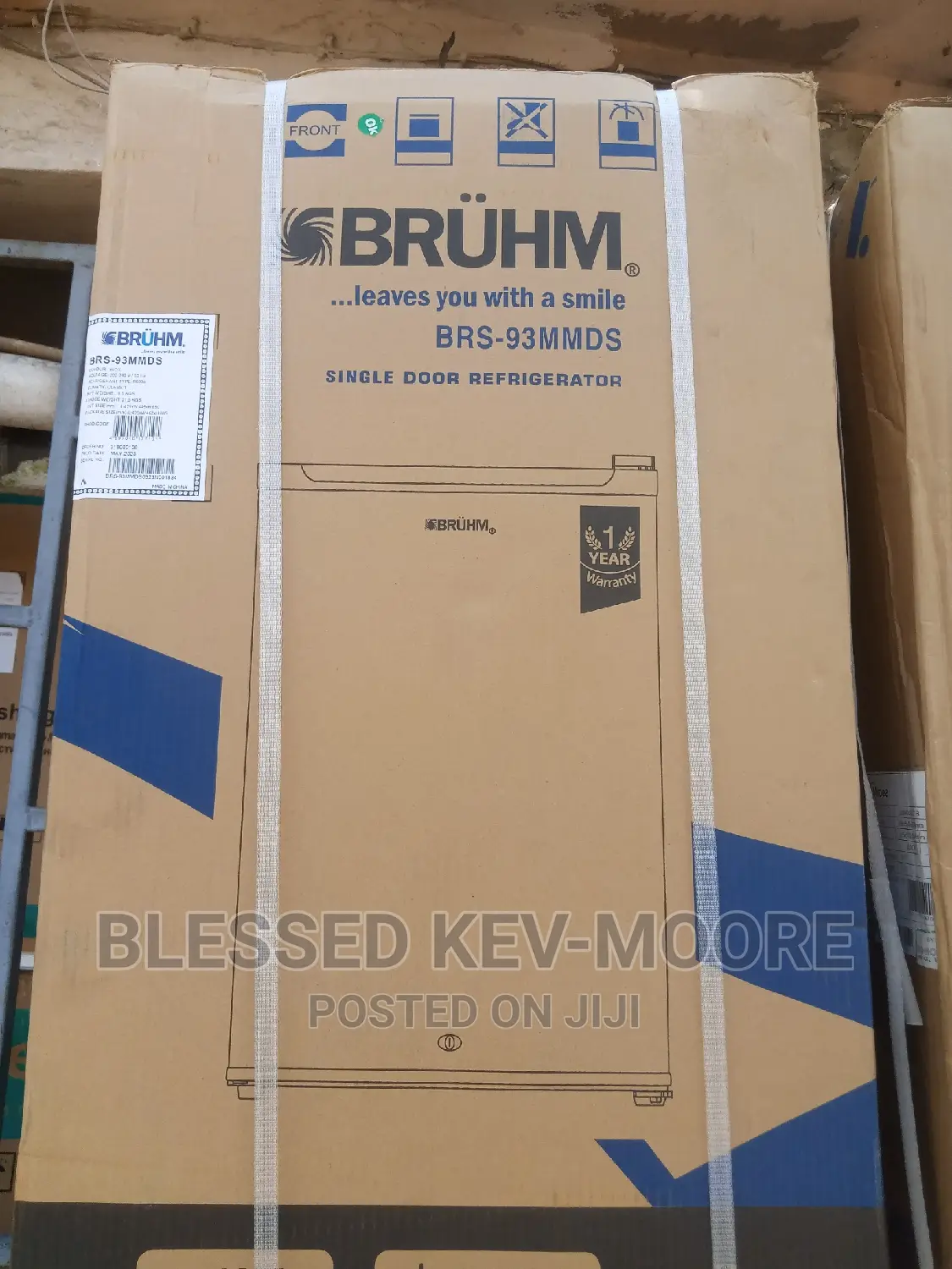 Brand New Bruhm One Door Fridge