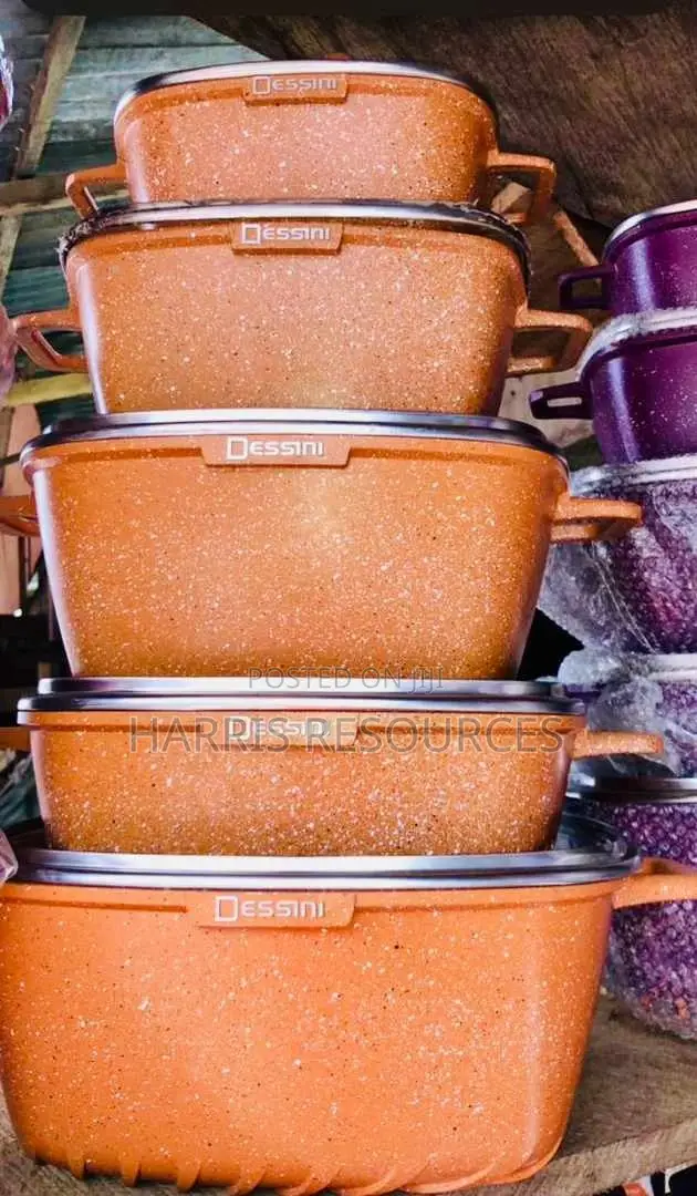 Desini Die Cast Square Nonstick Pots- 5 PCS