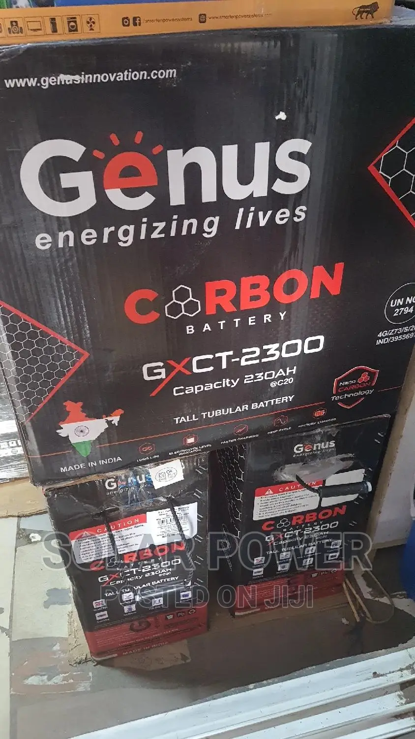 Genus Carbon 230ah Tubular