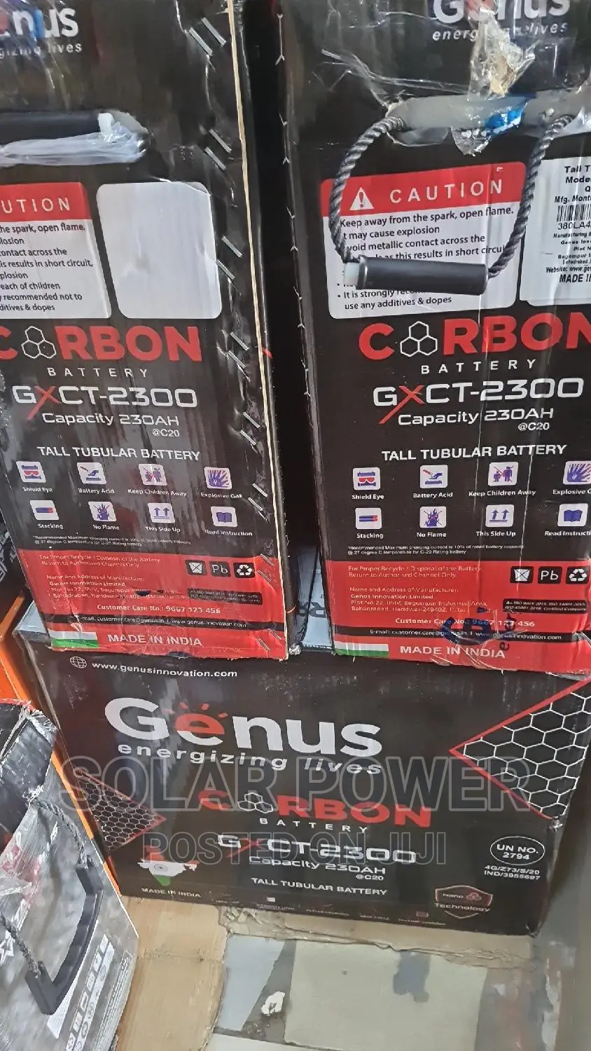 Genus Carbon 230ah Tubular