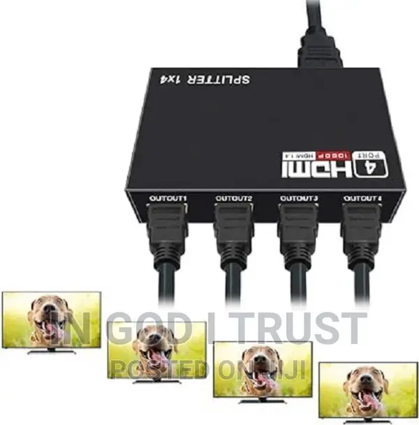 HDMI Splitter 1x4 4kx2k UHD 1080P 3D 1 In 4