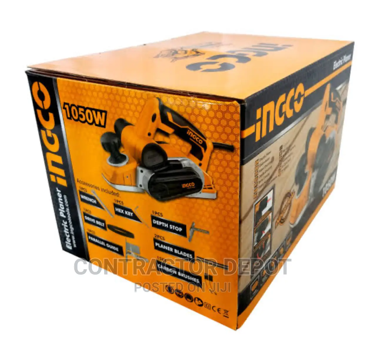 Ingco 16000rpm Electric Planer 1050w Pl10508 Ingco Tools