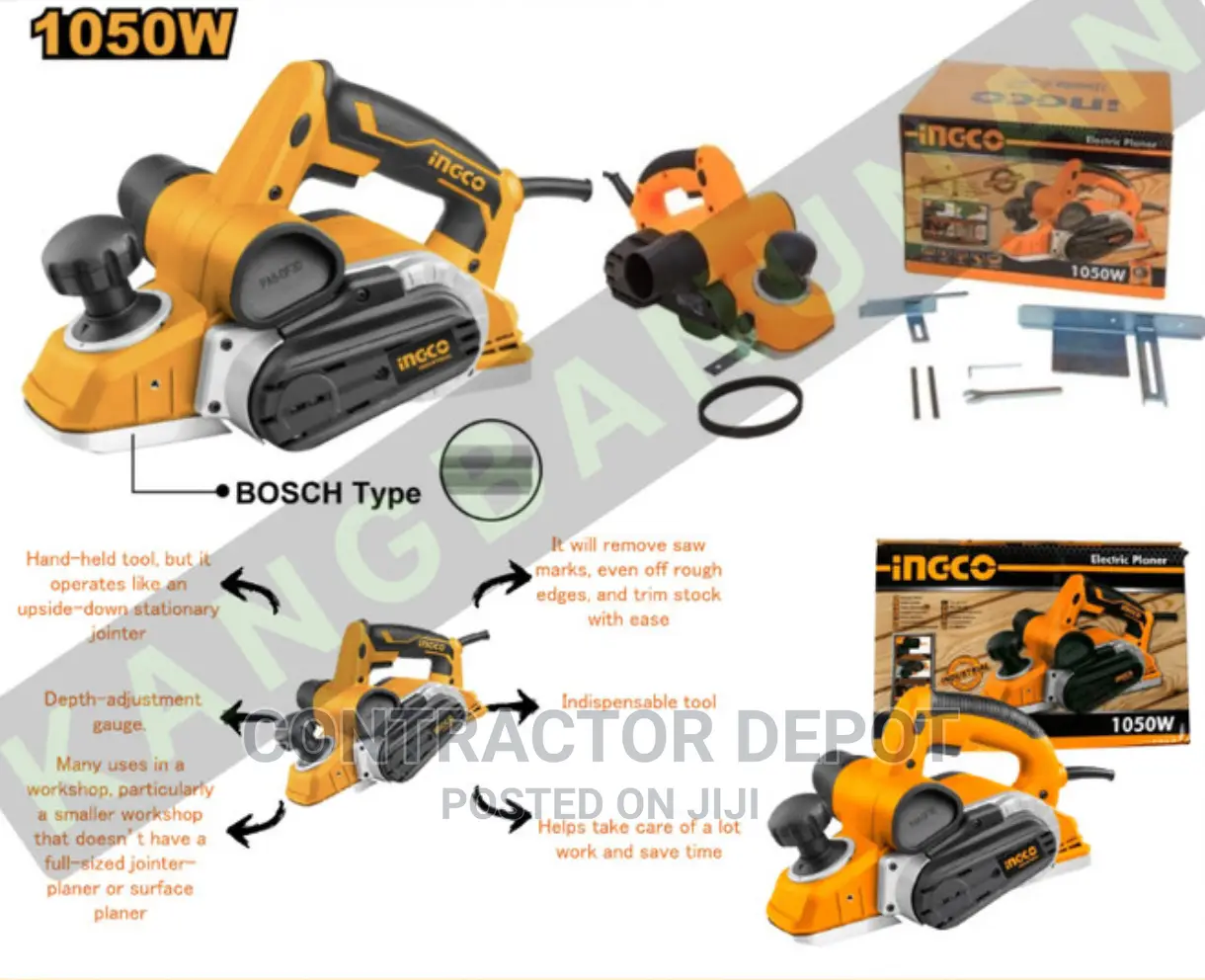 Ingco 16000rpm Electric Planer 1050w Pl10508 Ingco Tools
