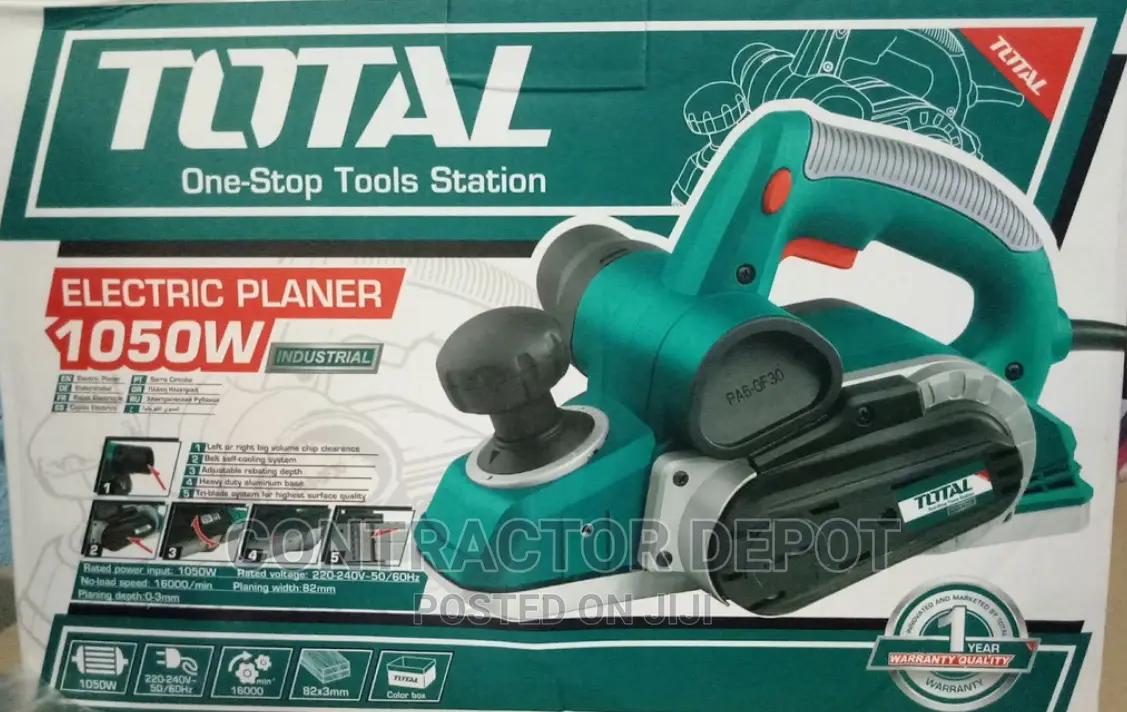 Total 1050w Electric Wood Planer Original